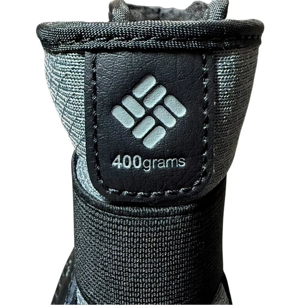 Columbia Omni-Tech Bugaboot Celsius Black Gray Winter Unisex Snow Boot Toddler 4